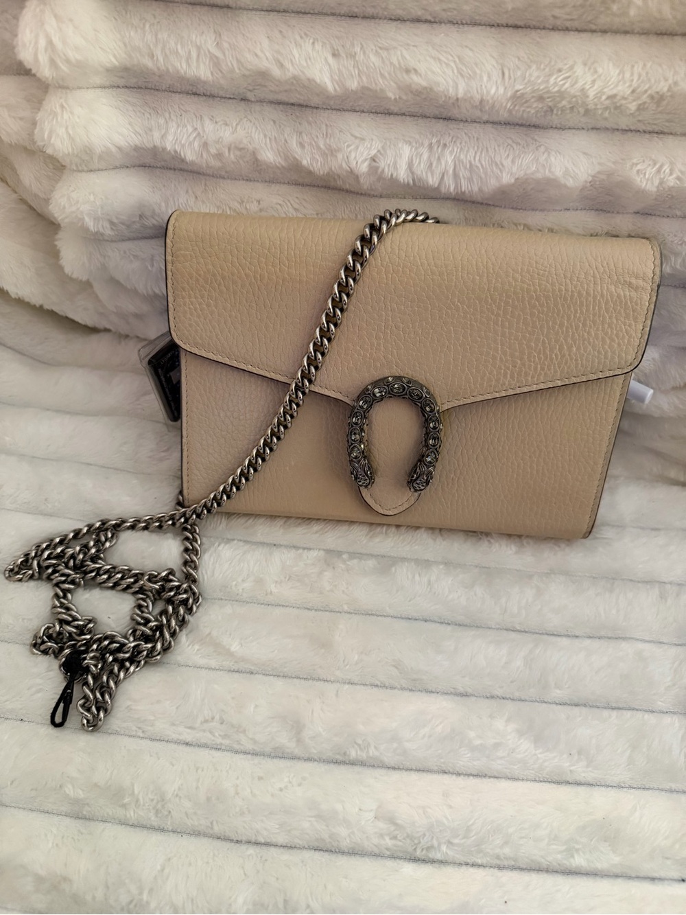 Gucci Dionysus Leather Wallet on Chain